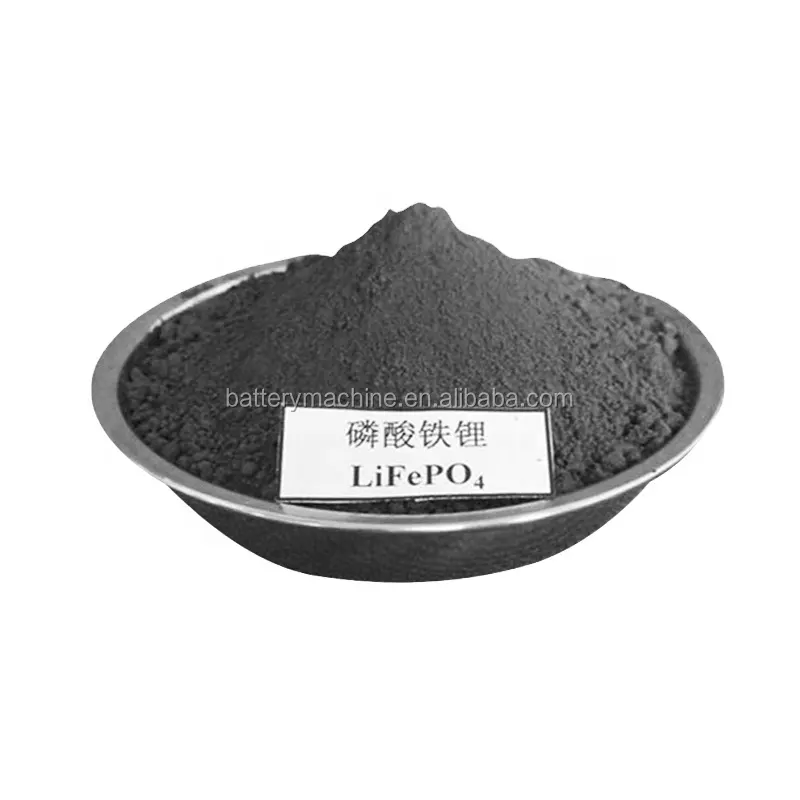 LFP Óxido en polvo LiFePO4 Batería de iones de litio Material del cátodo Fosfato de hierro y litio