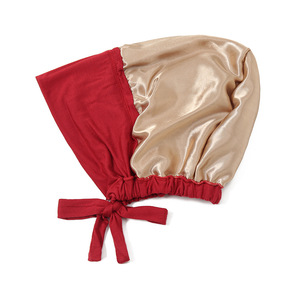 Casquette <span class=keywords><strong>Hijab</strong></span> en Satin Modal Double Couche Islam Undercap avec Tie <span class=keywords><strong>Bonnet</strong></span> Hijabs Instantanés pour Femmes Foulards Turcs Turban Bandana - Product Image 5