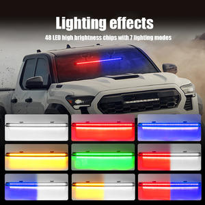 Yosovlamp Versa et Golf modèle LED Ranger longue <span class=keywords><strong>barre</strong></span> lumières multifonctionnelles feux d'avertissement <span class=keywords><strong>de</strong></span> <span class=keywords><strong>toit</strong></span> pour pare-brise avant arrière <span class=keywords><strong>de</strong></span> voiture - Product Image 3