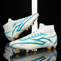 Chaussures de football professionnelles pour hommes, crampons de football à longs crampons personnalisés, vente directe d'usine, chaussures de sport de football, logo personnalisable