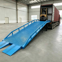 Plateforme de déchargement haute capacité pour le transport intermodal par camion, rampe de quai portable de 11 m, 6 à 15 tonnes