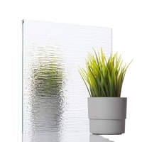 Flora Nashiji Mistlite Karatachi 4mm Dimand Flauta de vidrio estampado transparente Estructura sólida para uso industrial al aire libre