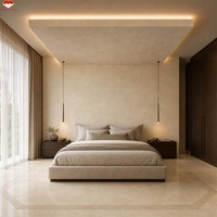 Grande dalle de marbre Nature Beige Cream Marfil pour salle de bain, lavabo, mur, sol, comptoir de cuisine, îlot, escalier, hôtel, villa, hall