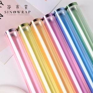 Sinowrap New Valentine của ngày hoa giấy gói colour Hot stamping biên giới không thấm nước trong suốt 57*57cm Giấy bóng kính wrapper - Product Image 6
