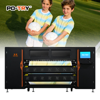 Imprimante à sublimation numérique à jet d'encre PO-TRY nouvelle génération haute efficacité 1,9 m, 15 têtes d'impression, transfert thermique automatique sur tissu, haute vitesse 1