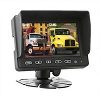 Monitor de Reversa para Auto con GPS RAMSEY, Compatible con 3 Entradas de Video, Función de Visera Solar, Resolución 4K, Conexión Portátil para Ayuda en la Reversa