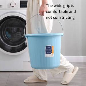 Bw1046 Hoge Kwaliteit Pp Plastic Bad Water Emmer Met Handvat Draagbare En Grote Capaciteit 22l Voor Huishoudelijk Gebruik Fabriek Groothandel - Product Image 2