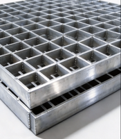 Grilles en acier ouvertes avec barres soudées galvanisées pour drain de tranchée