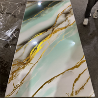 Panneau mural en cristal de carbone résistant à l'humidité, PVC facile à nettoyer, porte intérieure, salle de bain, chambre à coucher, plaque murale en marbre, ignifuge, écologique