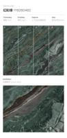 Dalle de pierre frittée Green Bookmatched 1600x3200mm pour revêtement mural et plan de travail