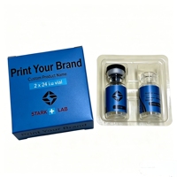 Boîte cadeau personnalisée en papier rigide pour flacons de 3 ml et 10 ml, usage de recherche uniquement, marque privée