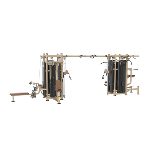 Appareil d'entraînement de force multifonctionnel et complet, équipement de gym réglable pour l'entraînement en position debout multi-personnes, fabriqué - Product Image 1