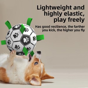 Pallone da Calcio Interattivo per <span class=keywords><strong>Cani</strong></span> Coppa del <span class=keywords><strong>Mondo</strong></span> <span class=keywords><strong>di</strong></span> Calcio 2026 con Linguette <span class=keywords><strong>di</strong></span> Presa, Pallone da Allenamento Durevole in PU per <span class=keywords><strong>Cani</strong></span> <span class=keywords><strong>di</strong></span> Taglia Media e Grande - Product Image 2