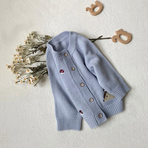 Ropa De Bebé Recién Nacido Para Otoño e Invierno Mameluco Suéter De Moda Para Niño Pelele Para Niña Mono De Bebé Tejido Con Champiñones - Product Image 4