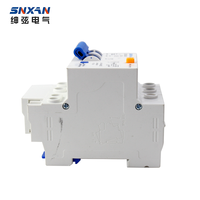 Disjoncteur différentiel miniature 2P 6A-63A 6kA, protection contre les courants résiduels en cuivre pour les commandes électriques industrielles et domestiques intelligentes