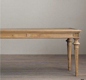 Tavolo da Pranzo Rettangolare RH Originale in Legno Massello Rustico, Ecologico, Lussuoso, Stile Americano Retrò, Arredamento per <span class=keywords><strong>Piccoli</strong></span> Spazi Domestici - Product Image 1