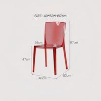 Chaises d'hôtel empilables en cristal, chaises de luxe pour événements de mariage et banquets, mobilier en acrylique transparent, chaises de salle à manger