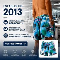 Shorts de bain décontractés personnalisés, écologiques, extensibles dans 4 directions, séchage rapide, pour hommes, personnalisation de la marque D2C