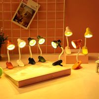 Mini lampe de table portable avec pince Flexible réglable lecture livre lumière LED veilleuse