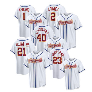 เสื้อแข่งทีมเหย้าเวิลด์เบสบอลคลาสสิค 2026 แบบเย็บเอง ราคาถูก ทุกนักกีฬา 1 ชูริโอ 23 คอนเทรราส 0 กิเมเนซ - Product Image 6