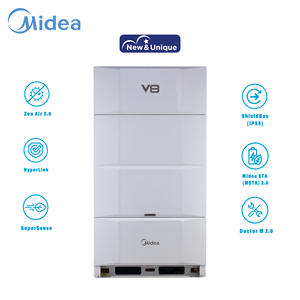 Midea V8 ShieldBox 28kW 10Hp Hecho en China Inverter <span class=keywords><strong>Split</strong></span> Aire acondicionado con calefacción Aire acondicionado Unidad <span class=keywords><strong>de</strong></span> refrigeración - Product Image 3