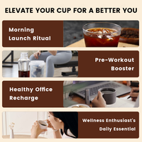 Concentré de café liquide Cold Brew Lifeworth, classique, régulier, boisson à la caféine, glacé ou chaud, pour adultes