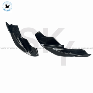 ドライカーボンファイバーエアデフレクターマクラーレン540c 570s 570GTフロントバンパーサイドカナードステップバータイプ - Product Image 2