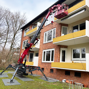 Mini-grue araignée mobile chinoise Tonlita avec bras sur chenilles, ventouse à verre, flèche télescopique et nacelle pour personnel - Product Image 5