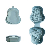 Bol à alimentation lente pliable en silicone pour animaux de compagnie, double compartiment, anti-étouffement, pour chiens âgés, qualité alimentaire FDA