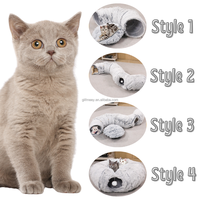Ensemble de jouets interactifs pour chat, 20, 24 ou 30 pièces, tunnel en peluche pour chaton, lit en forme de beignet, tunnel pliable pour chat avec jouets pour chat