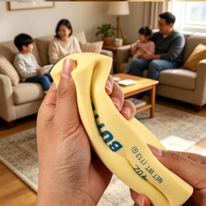 Juguete Antiestrés en Forma de Barra de Mantequilla, de Rebote Lento, Bonito y Portátil, para Aliviar la Ansiedad y el Estrés en Adultos - Product Image 3