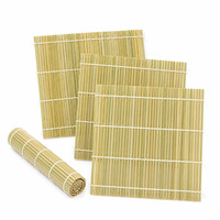 Tapis de présentation en bambou pour sushis, grand format, pour service japonais, doublure de plat, présentation de sashimi, set de table de restaurant, décoration alimentaire