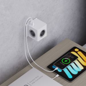NEU Schnellladefunktion PD25W Wandladegerät USB-Steckdose Mehrfachsteckdose EU-Multistandard-Steckdose mit Lichtring - Product Image 6