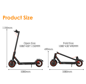 Trottinette électrique portable étanche à capteur numérique 36V 350W, batterie au lithium pliable de 8,5 pouces en aluminium, vente chaude - Product Image 2