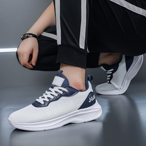 Chaussures de sport décontractées de luxe pour hommes 2026, de marque célèbre, en cuir véritable et maille légère, haute qualité - Product Image 6