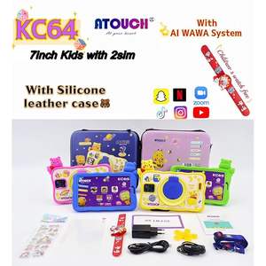 Tableta de Dibujo Atouch KC64 de 7 Pulgadas para Niños, Educación Temprana, con <span class=keywords><strong>Tarjeta</strong></span> <span class=keywords><strong>SIM</strong></span>, Soporte, Funda de Silicona y Bolsa de Transporte, Novedad 2024 - Product Image 6