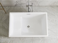 Mini bain à remous pour une personne, petite baignoire peu coûteuse avec siège, baignoires en acrylique simples d'angle