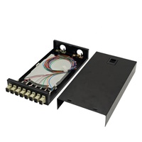 Boîtier de terminaison fibre optique 8 ports SC Multimode FTTH mural avec pigtail en acier laminé à froid noir