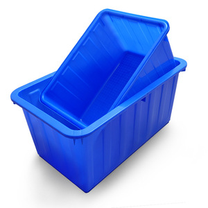 ถังเก็บน้ำอุตสาหกรรมพลาสติก 160-400 ลิตร ทรงสี่เหลี่ยม HDPE ผลิตด้วยวิธีฉีดขึ้นรูป สำหรับการจัดเก็บในโลจิสติกส์และคลังสินค้า - Product Image 3