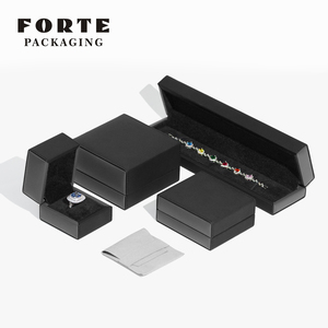 Nueva Caja de Joyería de PU con Logotipo Personalizado, Embalaje de Joyería de Lujo en Cuero PU - Product Image 2