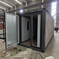 Rumah Kontainer Prefab Modern Hemat Energi, Villa Hunian Luar Ruangan yang Dapat Diperluas dan Portabel