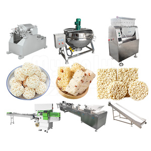 <span class=keywords><strong>MY</strong></span> Machine automatique pour fabrication de barres chocolatées à base de muesli et de protéines, prix de la machine à fabriquer des bonbons au riz soufflé. - Product Image 1