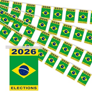 Bandera Personalizada para las Elecciones de Brasil 2026, Producción en Gran Volumen, Diseño Gratuito, Venta al Por Mayor, Fábrica para Eventos - Product Image 1