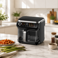 Friteuse à air numérique 1500W, écran tactile, grande capacité 6L, cuisson saine sans huile, appareil de comptoir