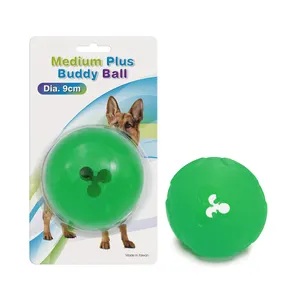 2021 latest innovated dog chewing ball Nontoxic Bite Resistant Tooth Cleaning Ball Toy IQ Training Ball