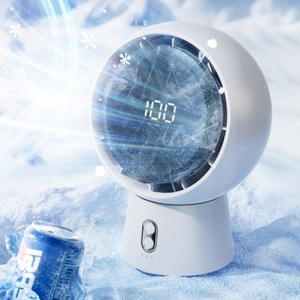 Smart 5-Speed Rechargeable Portable Table <b>Fan</b> English Operating <b>Remote</b> <b>Control</b> Plastic Desktop for Office Household Battery - Product Image 6