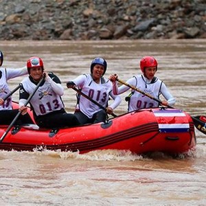 Bateau de rafting gonflable en PVC pour 4 personnes Qinghai Yushu, <span class=keywords><strong>Tibet</strong></span>, coupe de rafting <span class=keywords><strong>du</strong></span> monde, bateau de course de championnat - Product Image 4