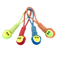 Accessoires pour animaux de compagnie, jouets de nettoyage dentaire pour chiens, jouet en corde tressée durable, balle en corde de coton pour chat et chien