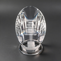 Trofeo de Cristal Neelpure 178563 con Grabado Láser y Diseño Personalizable para Premios del Sector Energético