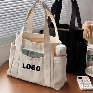 Eco Friendly Tote Bags Custom Printed Logo Animal Prints Design Womens Shoulder Bags Reusable Shopping Bags